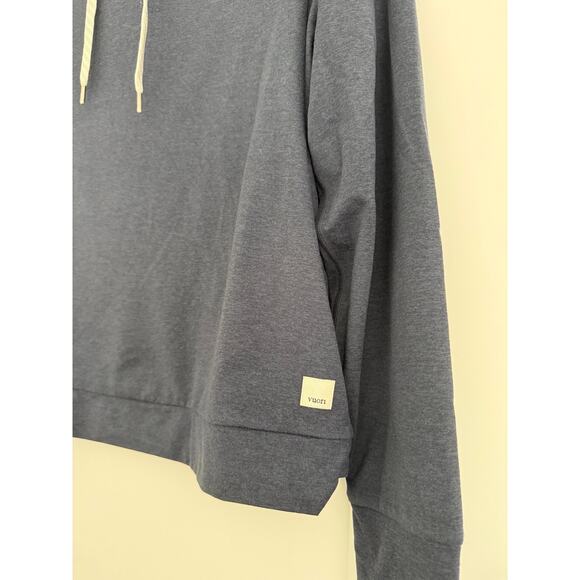 $96 Vuori Essential Hoodie - Azure Heather - Medium - Picture 3 of 6